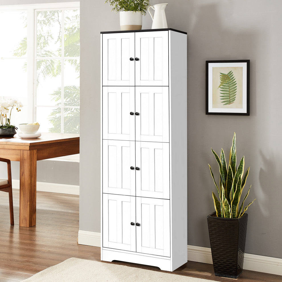 Lifestyle shot; cabinet placed in a living space with decor.