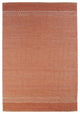 8??x 10??Orange and White Thin Striped Area Rug