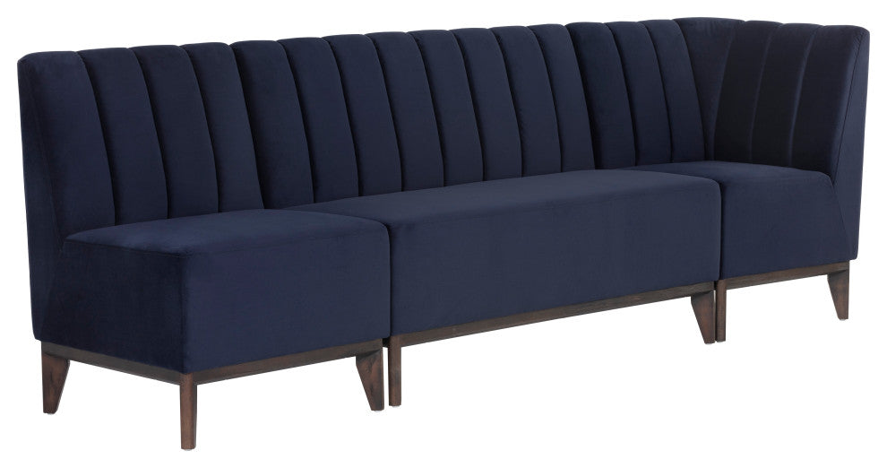 Kosovo Banquette, Brown, Abbington Navy