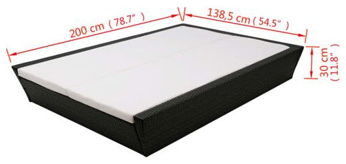 vidaXL Outdoor Lounge Black