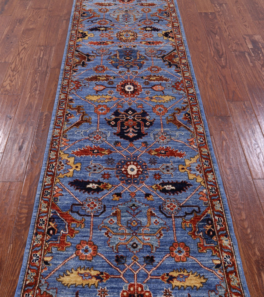 2' 8" X 8' 0" Runner Persian Fine Serapi Handmade Rug - Q12881