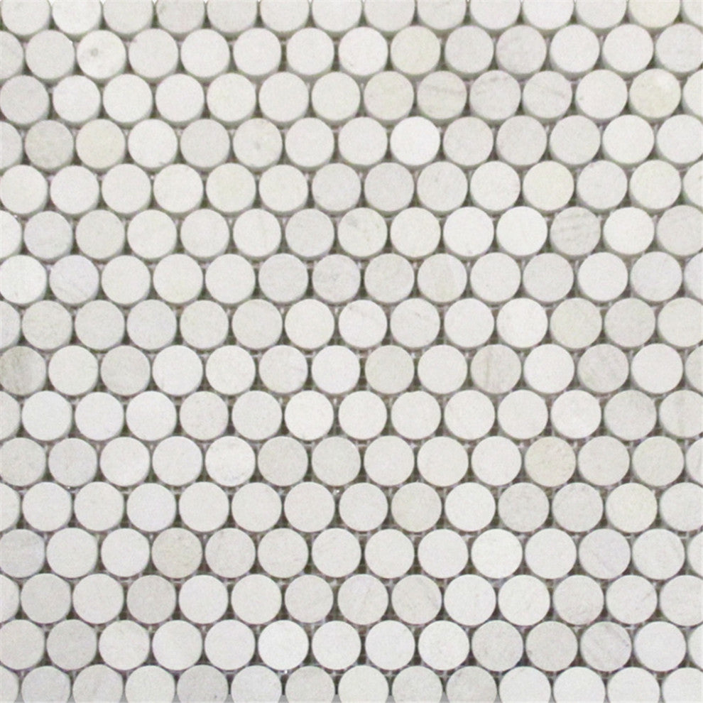 Golden Beach Moleanos Beige Limestone Quarter Round Mosaic Tile Honed, 1 sheet