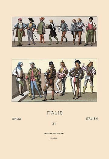 Military and Civil Costumes of the Italian Nobility, 1300-1600