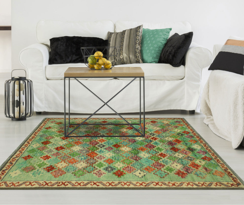 Balochi Anapaula Rust/Orange Rug, 4'2x5'8