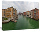 Green Waters in Venice Grand Canal, Landscape Canvas Art Print, 20"x12"