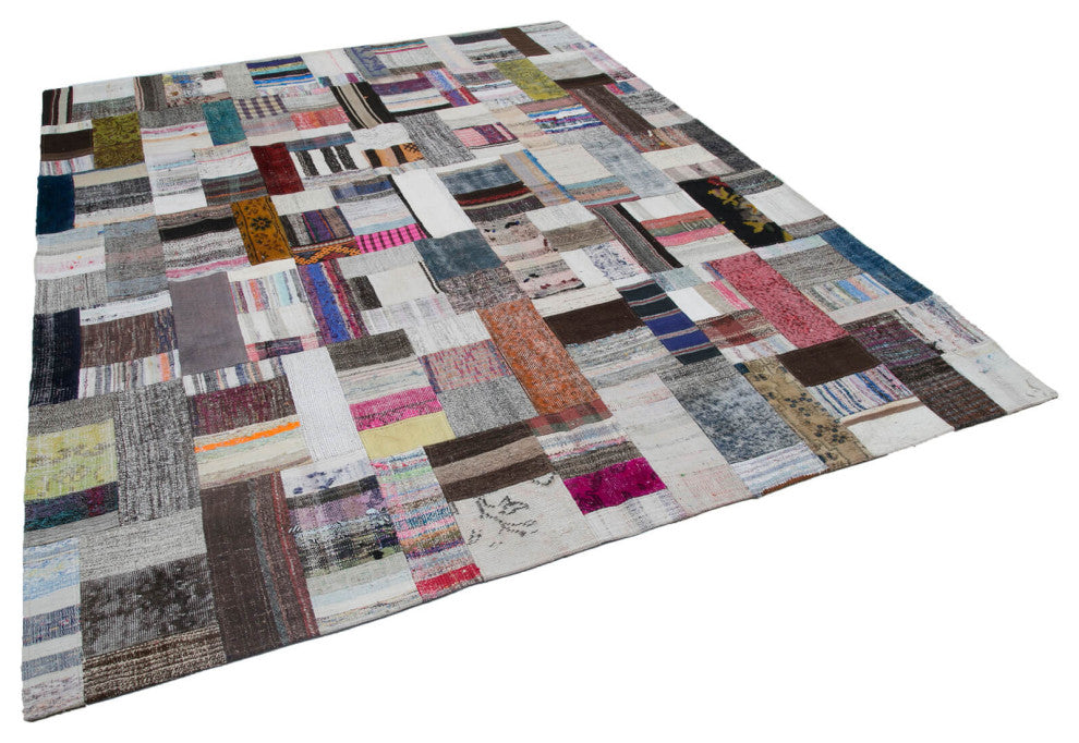 Rug N Carpet - Handmade Anatolian 8' 0'' x 10' 0'' Rustic Patchwork Kilim Rug