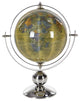 Marvelous Globe In Stainless Steel, Silver And Yellow