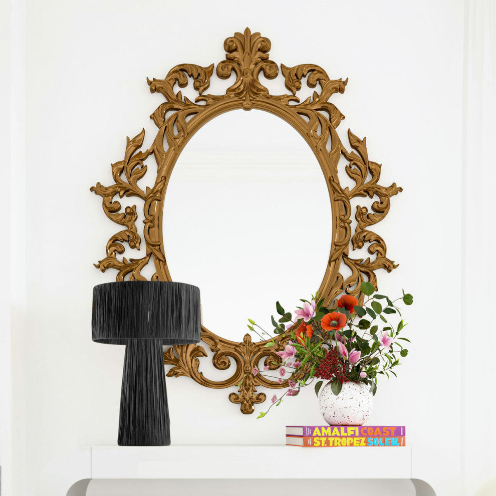 Shelby Rafia Black Table Lamp, Black