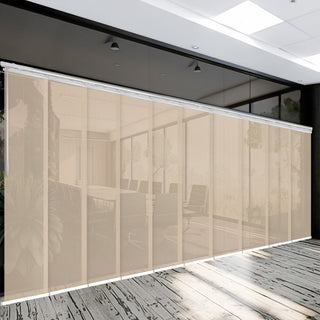 Maxene 10-Panel Track Extendable Vertical Blinds 120-218"W