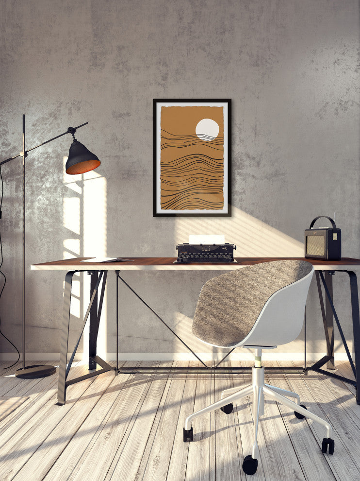 "Ridge Formation" Framed Painting Print, 8x12