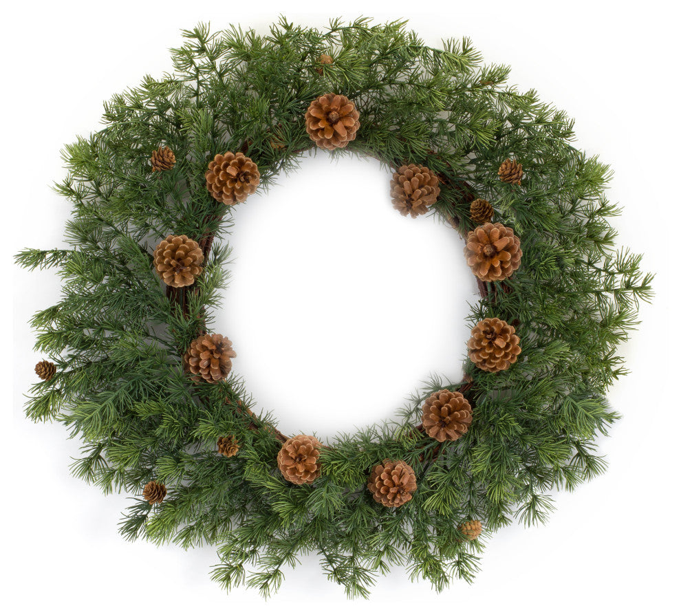 Pine Wreath With Pine Cones