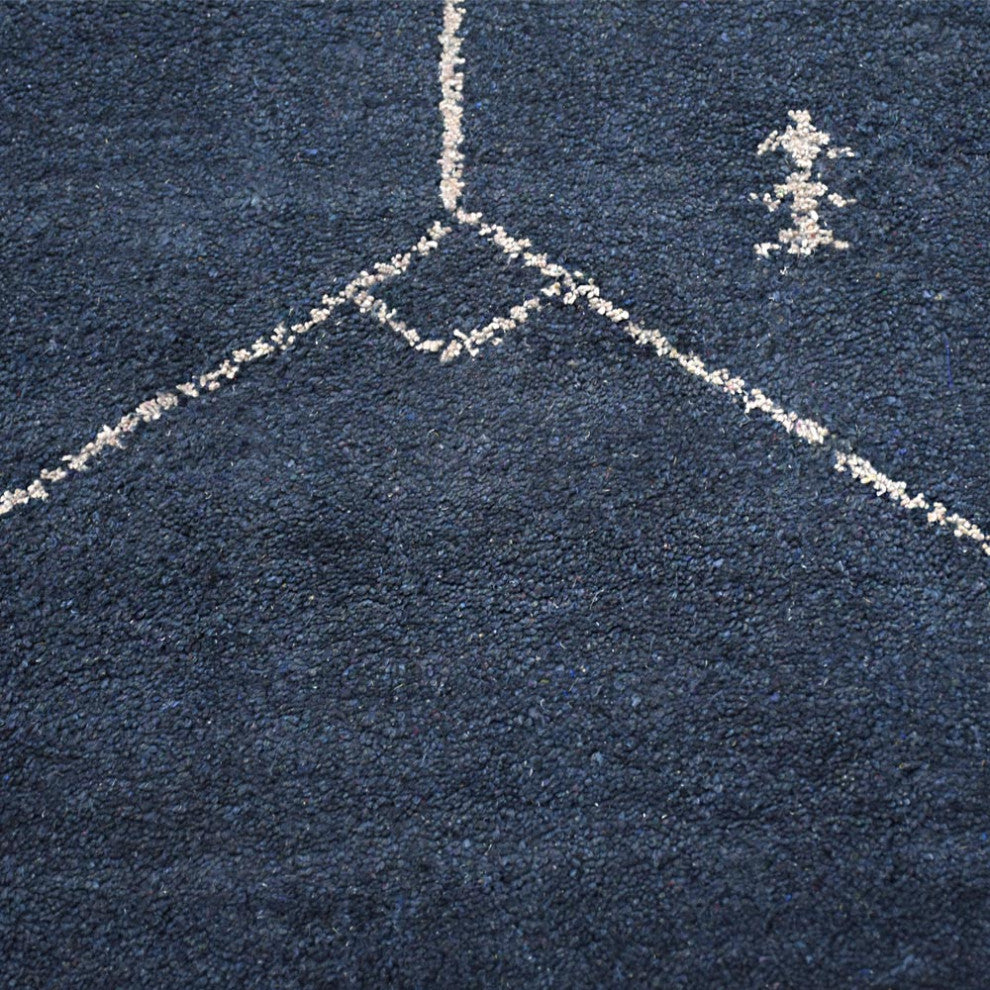 HAND KNOTTED LOOM SILK ECO-FRIENDLY RUGS-6'x9',Rectangle,Charcoal,Contemporary