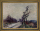Gustave Loiseau Village Road in Autumn Framed Premium Canvas Print, 21"x28"