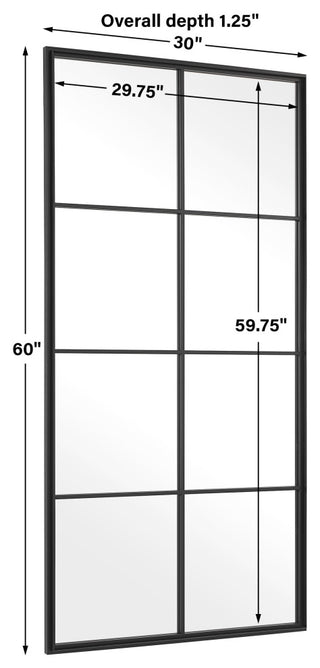 Uttermost Rousseau Iron Window Mirror