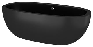 Avalon NativeStone Freestanding Soaking Tub, Charcoal, 72"