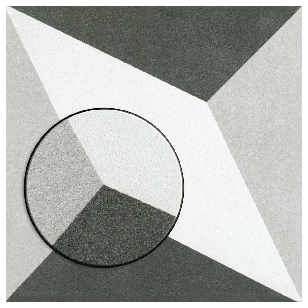 Twenties Ceramic Floor and Wall Tile, Diamond