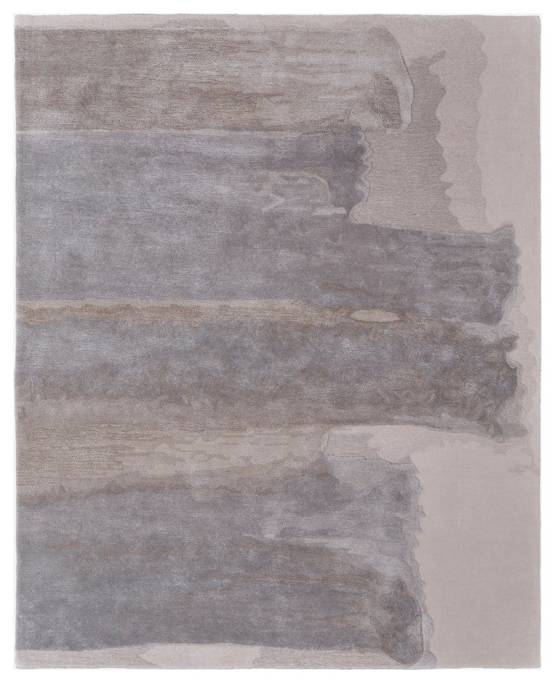 Ramiro R8921 Transitional/Industrial/Casual Rug, Gray/Ivory, 5'x8'