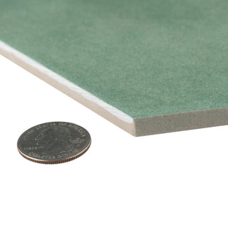 Matter Hex Green Porcelain Floor and Wall Tile