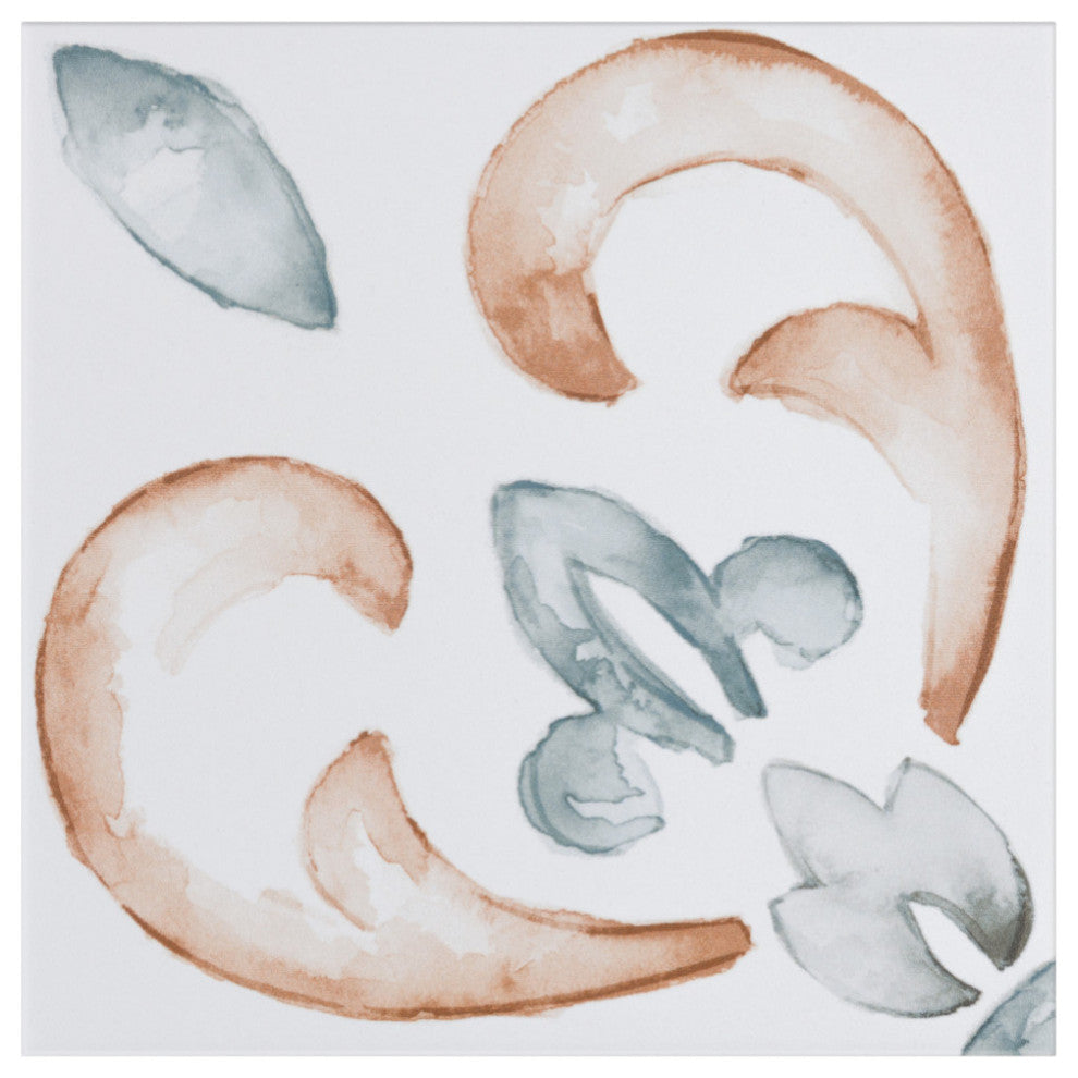 Saint Germain Chaud Deco Flore Porcelain Floor and Wall Tile