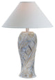 Socorro Leaf Table Lamp With Shade, Sand Dark Trans