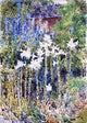 Frederick Childe Hassam A Flower Garden, 18"x27" Wall Decal Print
