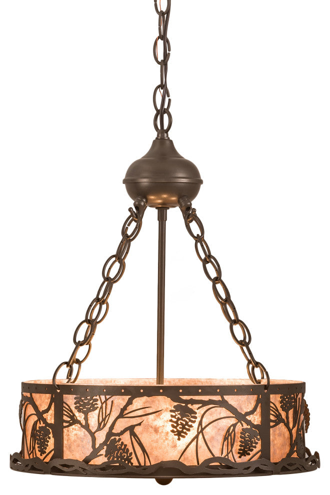 16 Wide Whispering Pines Inverted Pendant