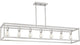 Quoizel NHR752BN Seven Light Island Chandelier, Brushed Nickel Finish