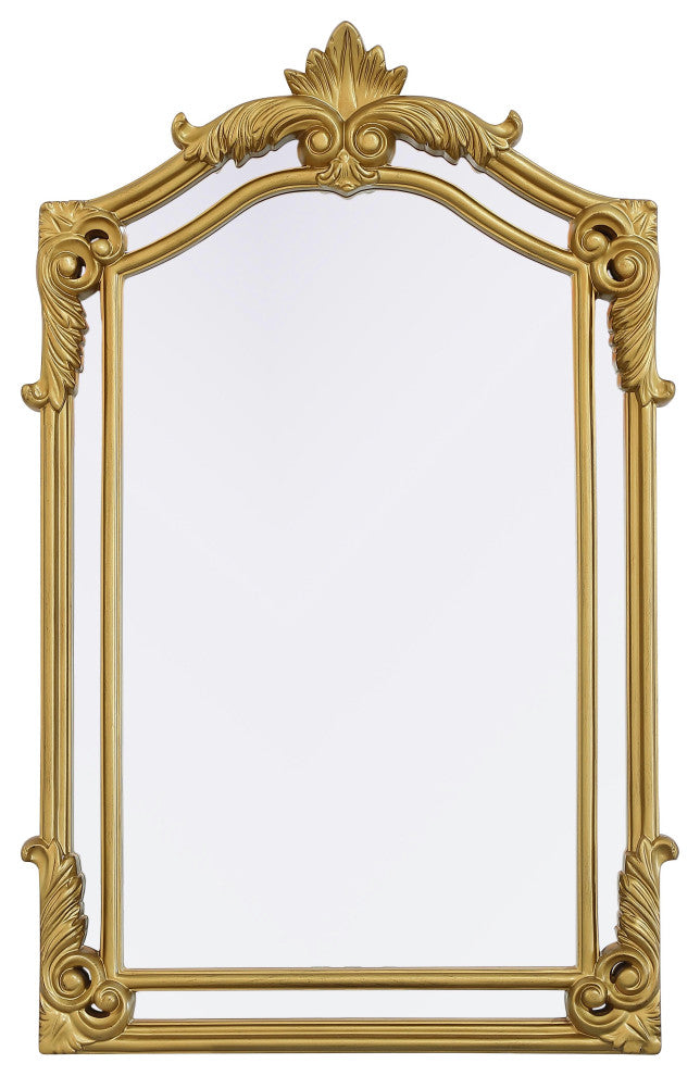 Home Living 28.5x36 Traditional Mirror, Gold Leaf