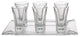 Swarovski Crystal Tray with 6 Liquor Glasses