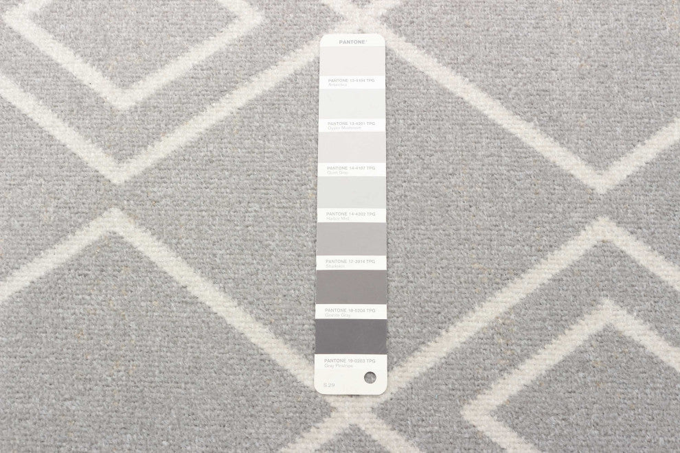 Aqua Kenza Area Rug, Gray, 2'6"x8'