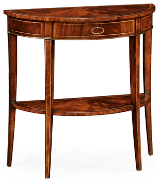 Boxwood Stringing Demilune Console
