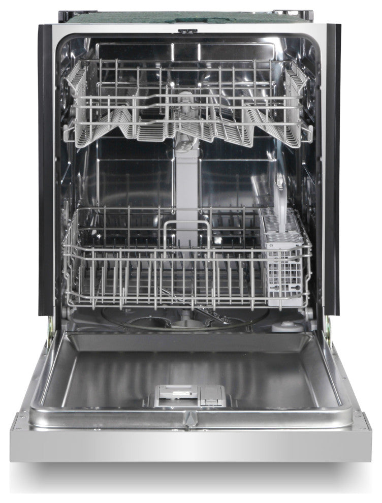 24 in. Front Control Built-In Tall Tub Dishwasher in Stainless Steel