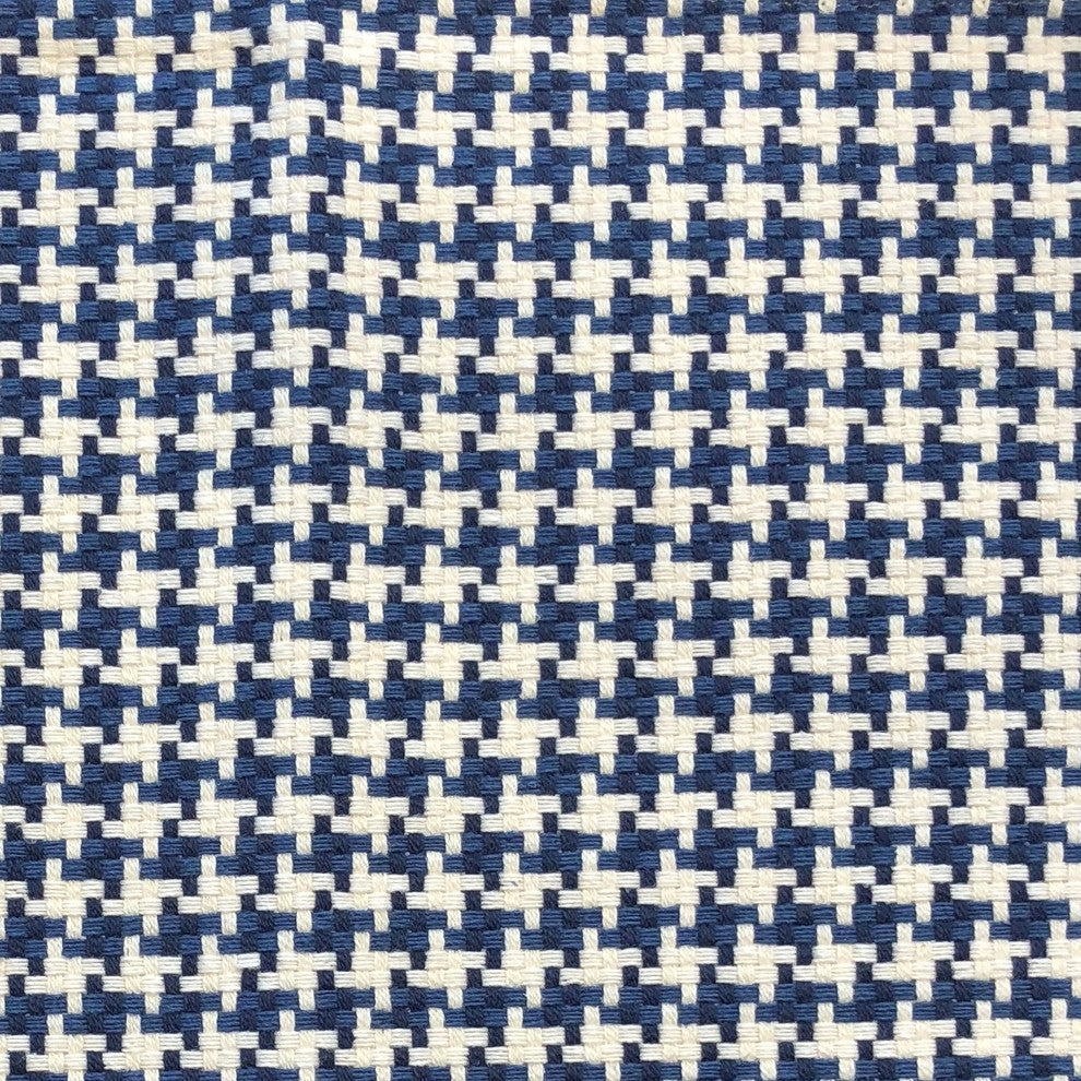 Mezmerize Blue, Beige and Black Luxury Throw Pillow, 20"x20"