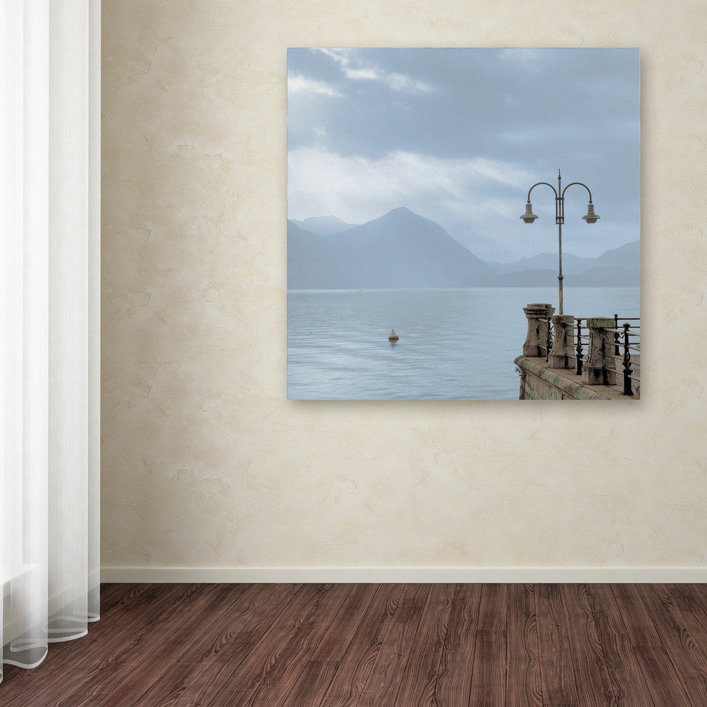 Alan Blaustein 'Lake Vista VIII' Canvas Art, 14x14