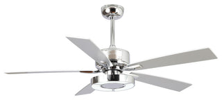 52 in. Modern LED Ceiling Fan with Reversible DC Motor and Blades