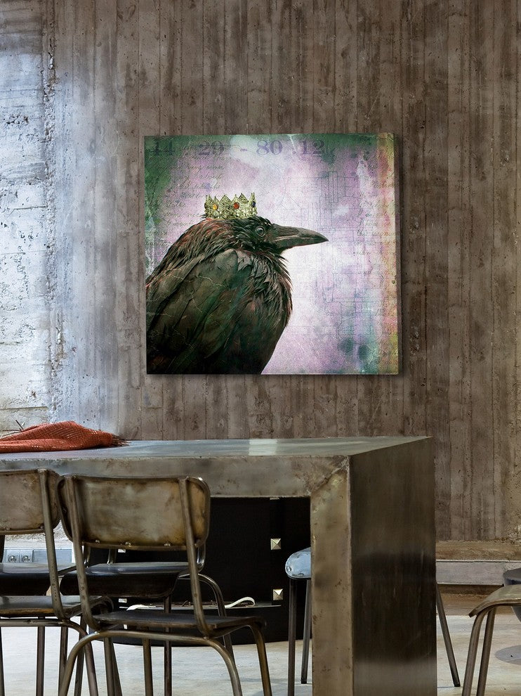 Marmont Hill, "Crow King" by Morgan Jones Painting on Wrapped Canvas, 40x40