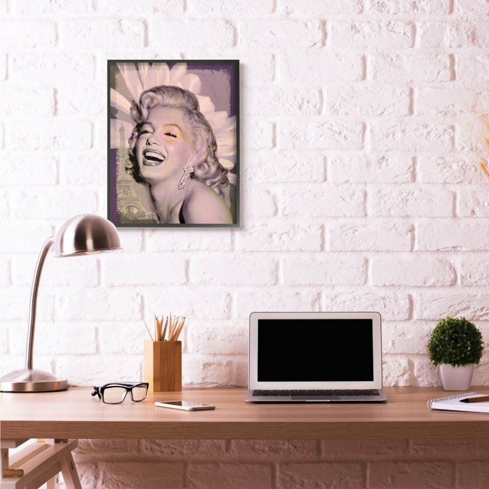 Stupell Industries Marilyn Laughing Vintage Hollywood Movie Star, 24 x 30
