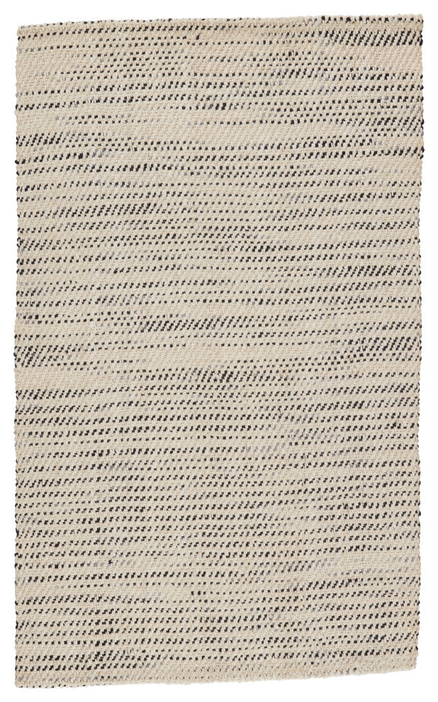 Jaipur Living Almand Natural Solid White/Black Area Rug, 10'x14'
