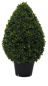 Vickerman 24" Boxwood Teardrop Shaped in Pot, UV