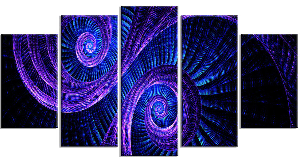 "Royal Purple and Blue Dream" Canvas Painting