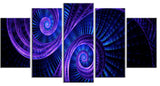 "Royal Purple and Blue Dream" Canvas Painting