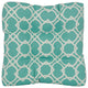 19" Squared Outdoor Tufted Dining Chair Cushions, Set of 2, Elipse Pool