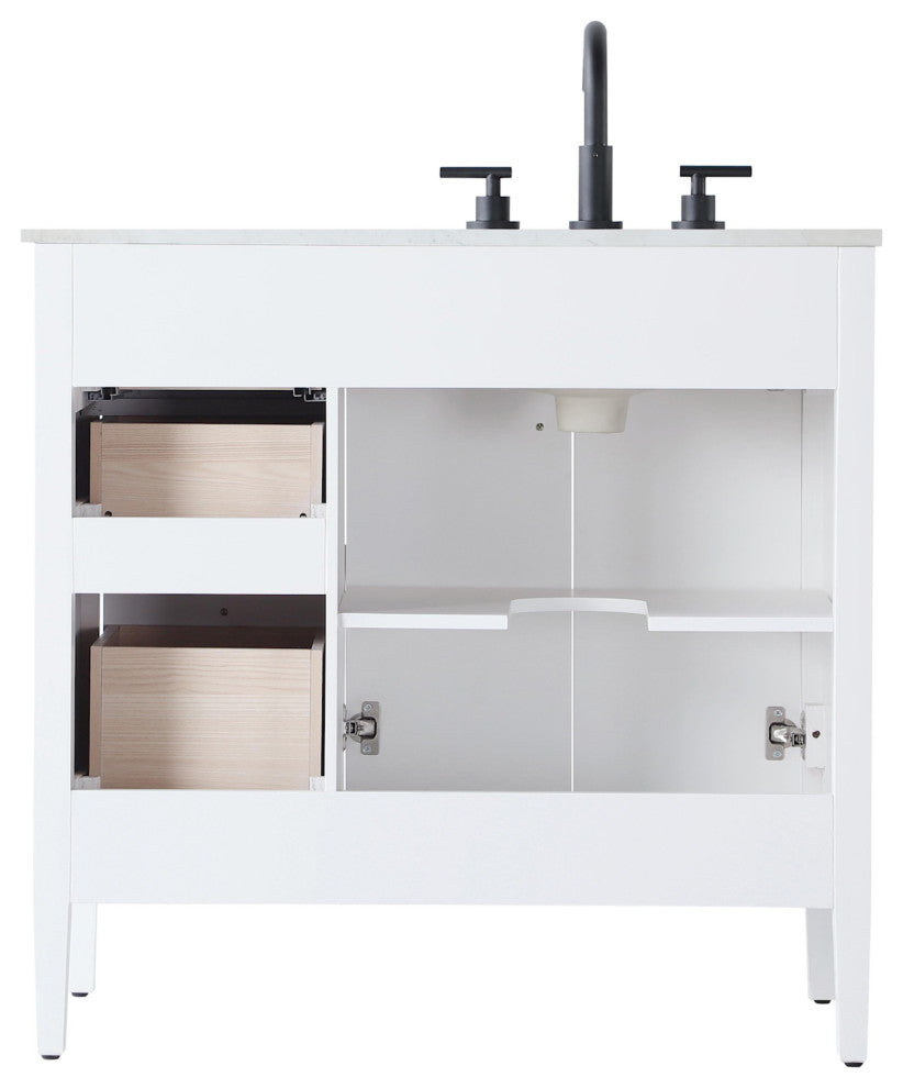 Elegant Lighting VF29636 Blakely 36" - Linen Oak