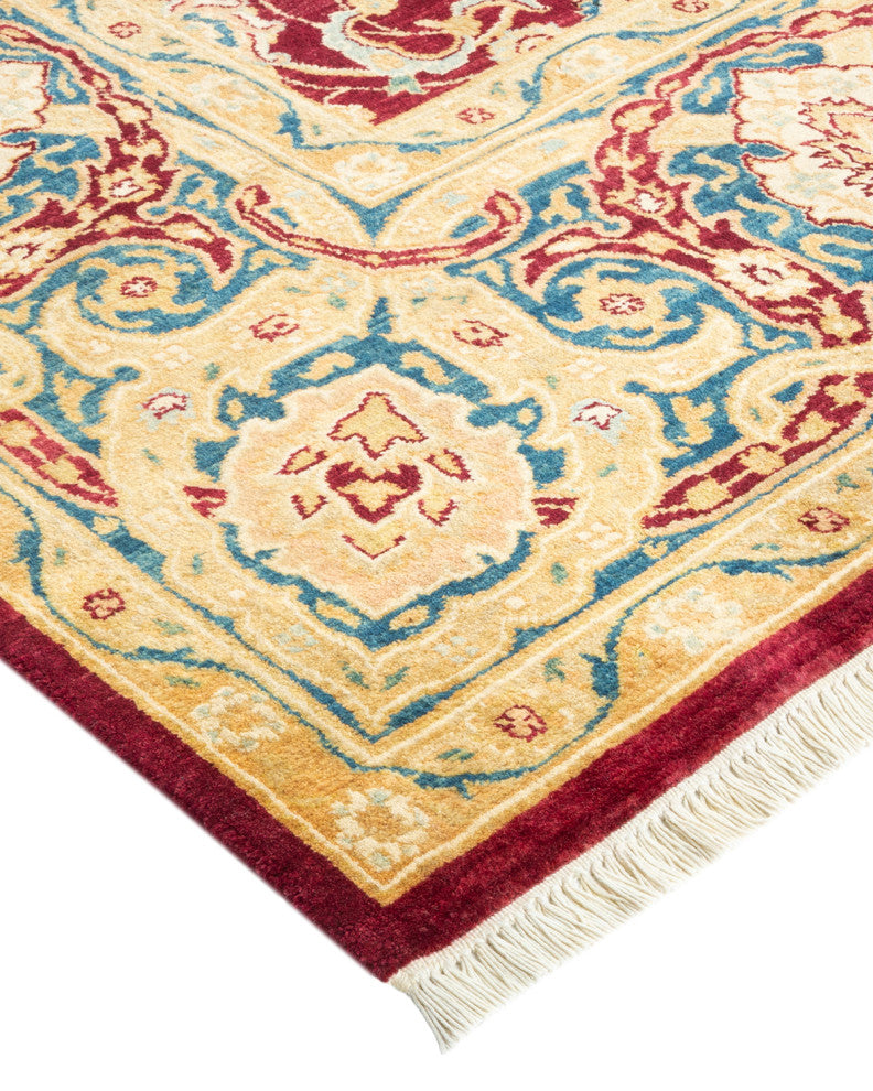 Mogul, One-of-a-Kind Hand-Knotted Area Rug Red, 6'0"x9'0"