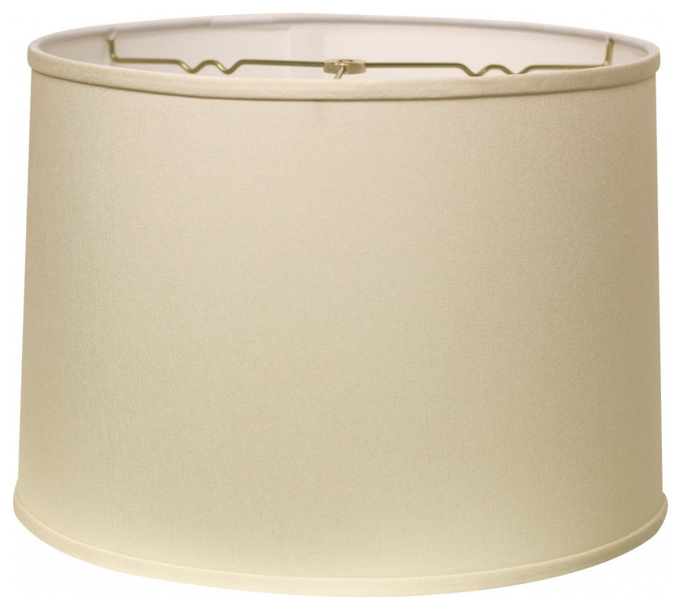 14" Ivory Throwback Drum No Slub Lampshade