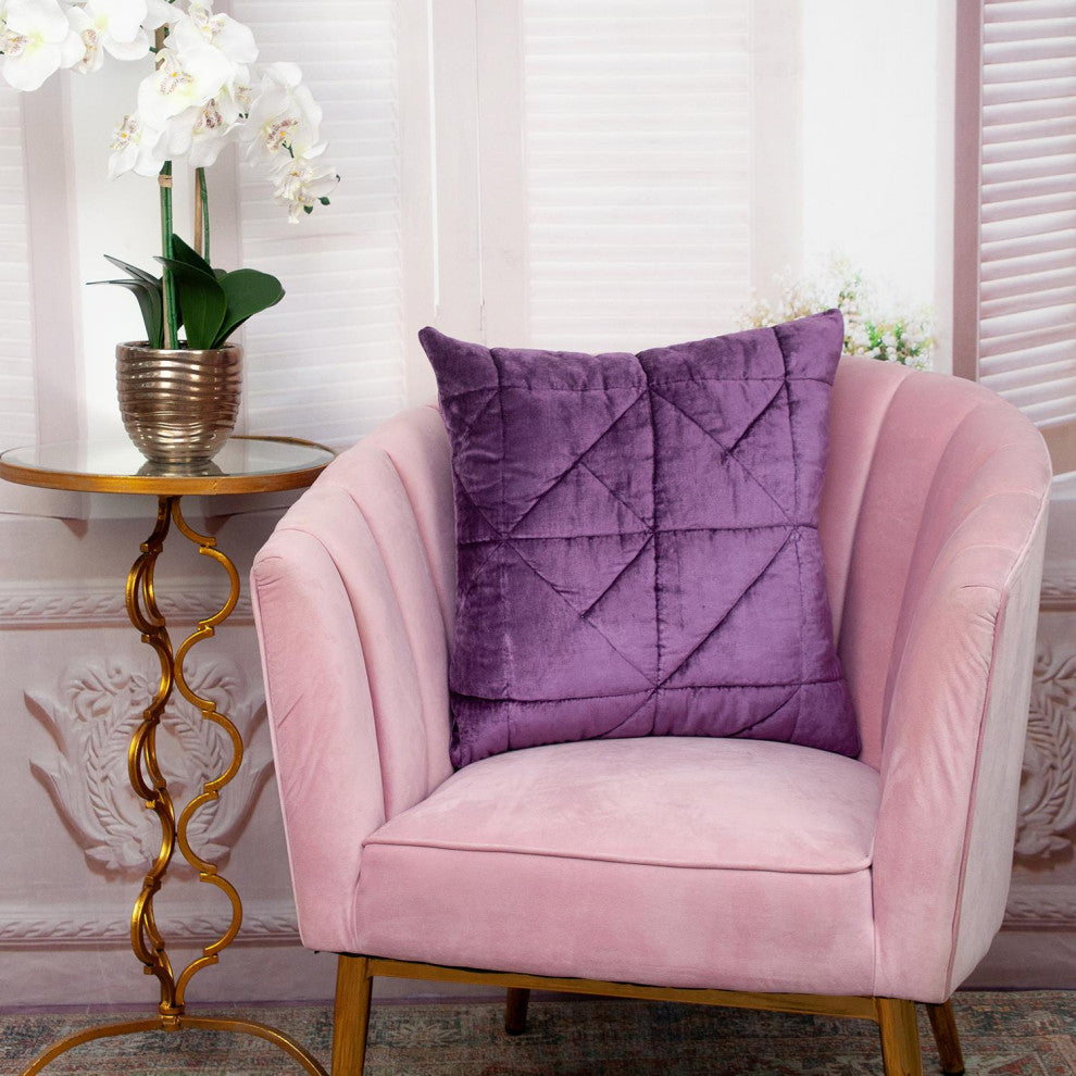 Parkland Collection Zoe Purple Throw Pillow