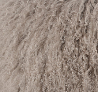 TOV Furniture Tibetan Sheep Sandy Brown Long Pillow