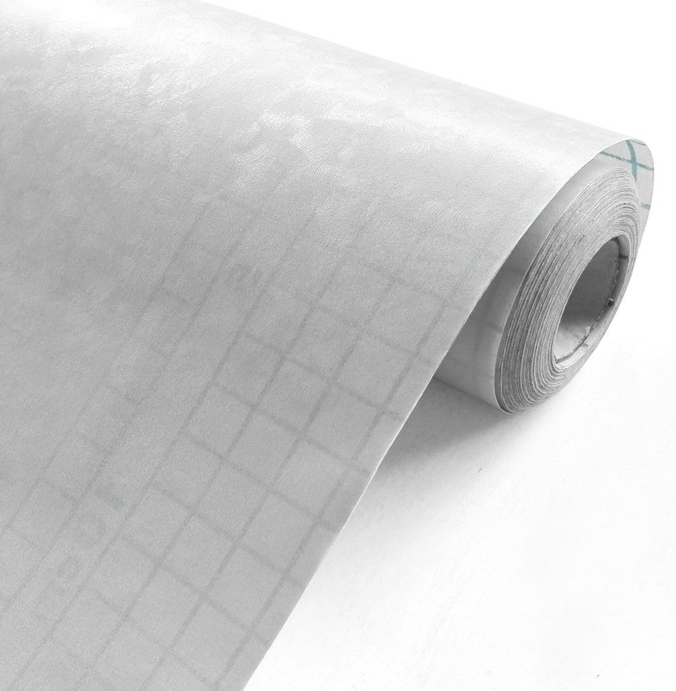 Silver Ripples - Self-Adhesive Embossed Window Film Home Decor(Roll)