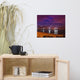 The Pier at Woodland Beach Night Coastal Photo Unframed Wall Art Print, 16" X 20"