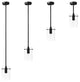 Effimero 1-Light Stem Hung Pendant Lamp, Black